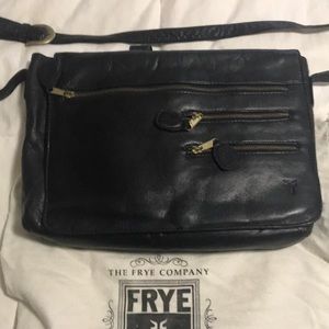Vintage Frye Leather Messenger Laptop Bag